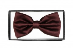      NM Satin Fliege im Geschenkbox - Dunkelbraun Fliege